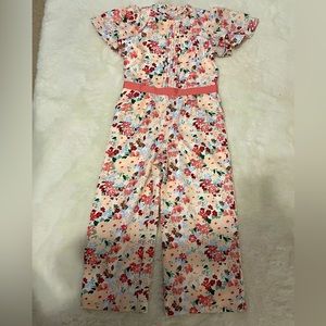 Janie and Jack Jumpsuit Floral for girls size 7